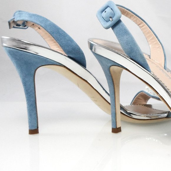 NEW $895 GIUSEPPE ZANOTTI FAUX PEARL EMBELLISHED STRAPPY SLINGBACK SANDALS HEELS - Picture 6 of 13